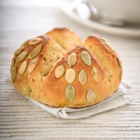 Chickpea Flour Bread With Pumpkin Seeds