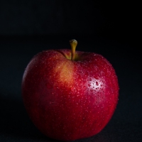 Food Photography : Apple With Dark Background