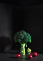 Broccoli with radishes